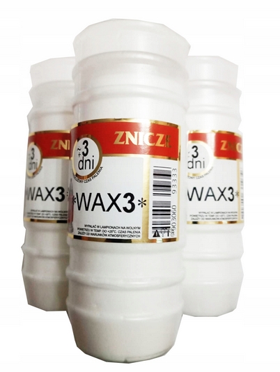 Parafínové Vložky WAX 3 na Cintorínové Sviece - 3 Dni Horenia, 30 ks